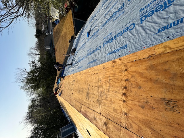 New shingles on brick home in Central Texas
